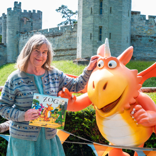 warwick castle PR photoshoot Julia Donaldson the Gruffalo photographer