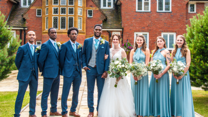Wedding party at Edgbaston Park Hotel